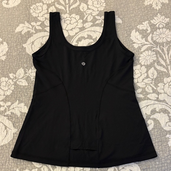 Lululemon Black Sleeveless Tank Top ~ Size 6 - Picture 2 of 4